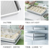 Home KATEI STORY Dumpling Box Food Grade Special Dumpling Freezing Box Stainless Steel Fresh Box Large Frozen Dumpling Box Food Grade Ice Antibacterial 316 Steel - Can be steamed or baked 3L*3 pieces 1 layer