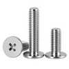 JAENS 304 stainless steel cross flat head screws CM large flat head thin head screws computer screws M2M3M4M5M6 304 flat head cross screws M2.5*10 50 pieces