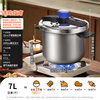 Shuangxi pressure cooker 304 stainless steel gas induction cooker universal household explosion-proof pressure cooker one-hand opening and closing 22CM/7L