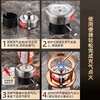 FISDDIS 304 stainless steel single small hot pot household hotel banquet hot pot pot for one person and one pot dry pot shabu shabu thickening