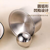 JPHZNB German 304 stainless steel dumpling wrapper household dumpling wrapper rolling ball round tool dumpling wrapper mold stainless steel wrapper 1 set free round ball non-stick skin