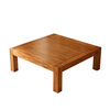 He Jiagong tatami coffee table solid wood bay window small table simple Chinese style kang table elm low table home window sill tea table square table 100*50*30 rosewood color