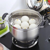 Zhenneng Food Stainless Steel Multifunctional Steamer Cooking Pot Soup Pot Steamer Steamer Grid Double-layer 22cm Thickened Japanese Pot 1 Single-layer Bottom
