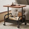 Zhuobo coffee table side table sofa side table coffee table small table storage rack trolley bedside table CJ29 wood grain color