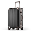 Samsonite manufacturer all-aluminum magnesium alloy trolley suitcase men's boarding large capacity suitcase silver 20 inches