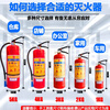 Fire extinguisher 4kg dry powder portable type for shop use, home use and vehicle use 1/2/3/4/5/8kg fire extinguisher equipment New national standard 5kg 2 pieces + 1 fire extinguisher box 25 years 6~