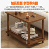 Shanshan Wood Art Sofa Side Table Simple Side Cabinet Coffee Table Small Table Simple Modern Living Room Home Side Table Balcony Small Square Table
