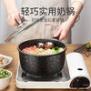 Konbach cooking pot 3set frying pan medical stone non-stick pan set household soup pot frying pan wok soup pot + frying pan single lid