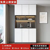 DIHUO solid wood wine cabinet against the wall, multi-functional all-in-one cabinet, restaurant cabinet, kitchen, simple, modern, customized, installation-free, heightened wine cabinet, tail goods, home delivery - installation included, gray and white, made of solid wood, style 1 40*40*220