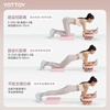 Yottoy's new four-wheel abdominal fitness wheel automatically rebounds to enlarge and widen abdominal muscles to strengthen the abdomen and fat-burning artifact fitness equipment Sky Blue