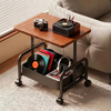 Zhuobo coffee table side table sofa side table coffee table small table storage rack trolley bedside table CJ29 wood grain color