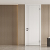 Mengtian Woodwork Bedroom Door Customized Door Soundproof Door Environmentally Friendly Water Paint Simple Door Bedroom Door Crescent White