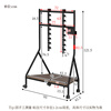 SOFS mobile TV stand floor art cart suitable for Xiaomi Hisense Skyworth TCL Sony Huawei Changhong Samsung 55 65 75 85 100-inch wheeled TV stand 49-75 inches L size/black
