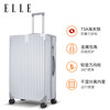 ELLE French brand luggage fashionable silver 22-inch trolley case TSA universal wheel password box women's suitcase