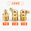 Masfor Grease Nozzle Copper Oil Nozzle Machine Tool Oil Nozzle National Standard M6*1 (Medium Straight 45 90 5 each)