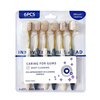 Jepoo toothbrush soft bristles adult home decoration household ultra-fine ultra-soft toothbrush wide head soft bristles 6 pieces