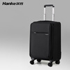 Hanker luggage large-capacity trolley case for men and women business commuter boarding pass travel box code travel luggage student black wear-resistant/expandable 20 inches short-distance/30 liter boarding size