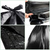 Miki property garbage bag commercial large extra thick 4 wire outdoor sanitation catering property black flat mouth plastic bag 100*120cm 50 pieces/pack single side 2 wires double sided 4 wires
