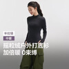 Beneunder bottoming shirt women's slim fit polar fleece stretch warm autumn and winter PM002 Phantom Gray L
