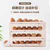 Jidaocook egg storage box refrigerator side door storage box rolling egg food grade egg rack automatic rolling egg box crisper milk white automatic rolling down / can hold 30 pieces
