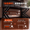 Humanities Chengjia Gaming Desk Desktop Computer Table Home Multi-Layer Bookshelf Integrated Perforated Board Computer Desk Office Writing Study Desk Double-Layer Shelf E-Sports Black (A complete set of perforated board accessories will be given when ordering) Length 120 Width 60 Height 165cm