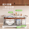 Shuaishi (shuaishi) 304 stainless steel kitchen dish rack drain bowl rack dish storage rack medieval style cupboard chopstick cage rack solid 304-medieval style thickened and widened + pp chopstick barrel丨all in one free installation