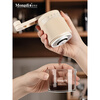 Mongdio hand grinder coffee grinder hand grinder coffee machine coffee bean grinder manual grinder apricot version - hand grinder external 35-speed grinding adjustment