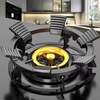 Home encyclopedia Home Gas Stove Bracket Gas Stove Bracket Kitchen Rack Pot Rack Various Utensils and Artifacts 1 Pack Upgraded 6-Tooth Gas Stove Anti-Slip Bracket - Cast Iron High Temperature Resistance