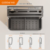 Cobbe kitchen knife holder storage rack wall-mounted chopstick cage knife multi-functional storage punch-free stainless steel chopstick barrel kitchen knife holder