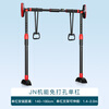 Functional horizontal bar for junior high school students and children, indoor household pull-up hanging bar, no need to punch holes in the wall, fixed on the floor, special horizontal bar for teenagers + hanging ring, adjustable 140cm-180cm