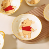 Disney Genuine New Cloud Winnie the Pooh Girls and Children Ceramic Rice Bowl Tableware Home Exquisite Non-Slip Anti-scald 8 Vertical Pattern Deep Disc Cloud Pooh