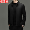 Hengyuanxiang 2025 Autumn and Winter New Solid Color Casual Jackets Men's Warm Stand-up Collar Wool Jackets Men