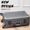 Samsonite manufacturer all-aluminum magnesium alloy trolley suitcase men's boarding large capacity suitcase silver 20 inches