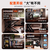 Humanities Chengjia Gaming Desk Desktop Computer Table Home Multi-Layer Bookshelf Integrated Perforated Board Computer Desk Office Writing Study Desk Double-Layer Shelf E-Sports Black (A complete set of perforated board accessories will be given when ordering) Length 120 Width 60 Height 165cm