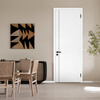 Mengtian Woodwork Bedroom Door Customized Door Soundproof Door Environmentally Friendly Water Paint Simple Door Bedroom Door Crescent White