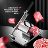 Yusenyi Dual Manual Meat Slicing Machine Home Frozen Beef and Mutton Roll Slicing Machine Multifunctional Universal Ham Slicing (Large Size) Free Spare Blade - Frozen Meat Bag Stainless Steel Upgrade