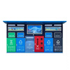 Ready-made foot-operated garbage sorting box, outdoor multi-category garbage cabinet classification, intelligent garbage pavilion factory direct sale, foot-operated garbage room (ready stock) customized
