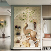Customized entrance hall elephant solid wood hole board storage rack creative wall decoration storage rack to block the styling wall other sizes, styles and patterns, please contact customer service