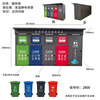 Ready-made foot-operated garbage sorting box, outdoor multi-category garbage cabinet classification, intelligent garbage pavilion factory direct sale, foot-operated garbage room (ready stock) customized