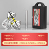 HUAYA Electroplated Dumbbell Gift Box Men's Detachable Handbell Barbell Set Combination Home Sports and Fitness Equipment 20kg Classic (10kg left and right)