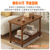 Shanshan Wood Art Sofa Side Table Simple Side Cabinet Coffee Table Small Table Simple Modern Living Room Home Side Table Balcony Small Square Table