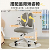 Youheng children's study desk and chair set multi-functional hand-operated lifting study table home writing table ETZY-06 80cm environmentally friendly tilting tabletop + antibacterial self-locking chair/Excellent Gray