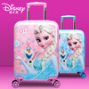Yitongxiang Disney children's sit-down trolley case Elsa Princess suitcase universal wheel travel boarding case for boys and girls 16-inch new ice and snow pink zipper