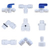 Complete set of accessories for water purifier connectors, 4-point wire elbow, straight-through tee, 4-point to 2-point conversion head, PE pipe water purifier accessories, 2-point quick-connect elbow, shoot 1 and send 2
