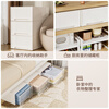 Straw Bear (DOCOXO) drawer-type storage box clothing storage storage box plastic transparent household storage box storage cabinet pure white medium size