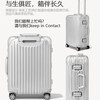 Samsonite manufacturer all-aluminum magnesium alloy trolley suitcase men's boarding large capacity suitcase silver 20 inches