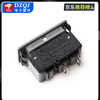 Boat type overload switch 10A250V two-in-one current protector opening 13*29 one-button reset switch K1 overload protection rocker boat type 10A250VAC no specifications