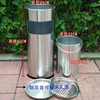 Stainless steel hotel lobby trash can cigarette butt column cigarette extinguisher bucket with ashtray outdoor smoking area elevator entrance vertical curved mouth stainless steel cigarette butt column