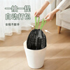 Zhijie drawstring garbage bag black and green 45*50cm 100 pieces single-sided 1.2 silk household portable rope-free thickened plastic