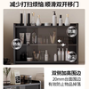 Living room storage cabinet household cup dust-proof storage cabinet tea tea set ornaments storage cabinet cosmetics storage cabinet dust-proof and moisture-proof sliding cabinet door three layers 50cm brown